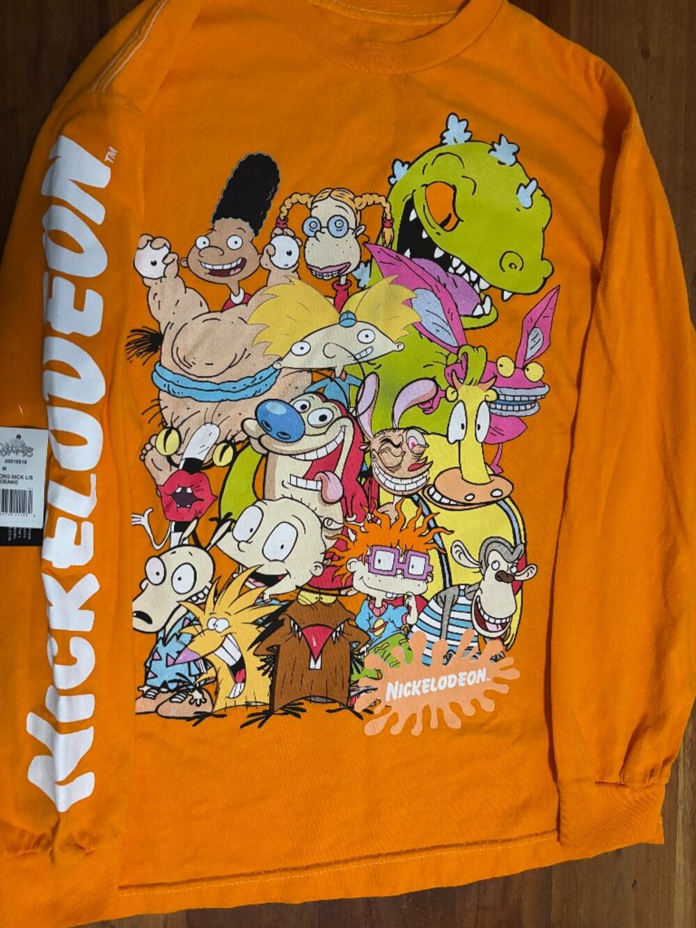 Nickelodeon Orange Long Sleeve M New with Tags